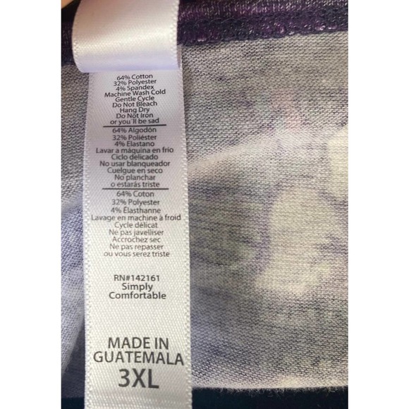 3XL double print Stripe Floral Lynnae - Picture 2 of 3